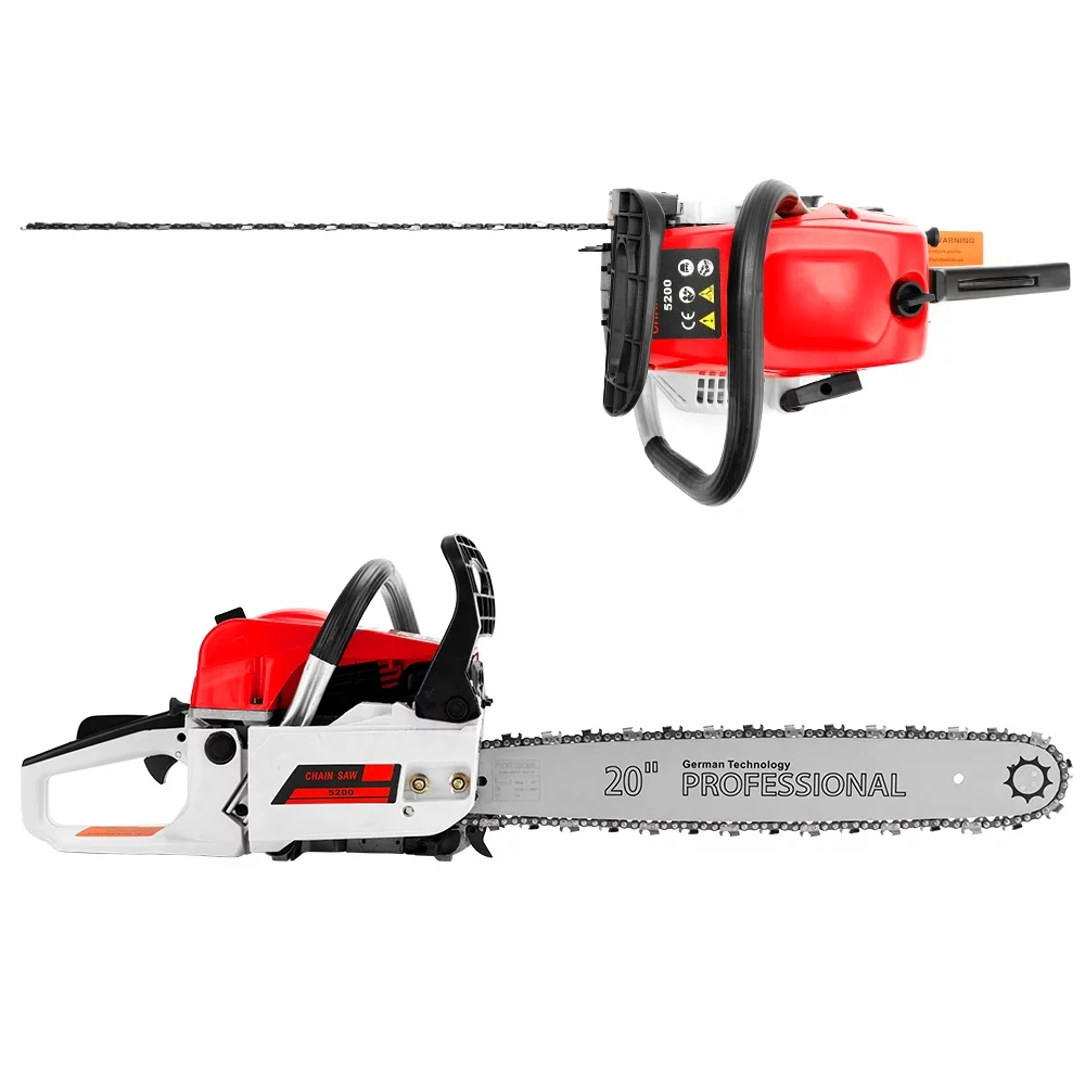 TOPTENG Gasoline Chainsaw with 22 in. Bar 52CC Engine 2-Cycle Gas Powered Chainsaw for Farm/Garden/Ranch/Firewood