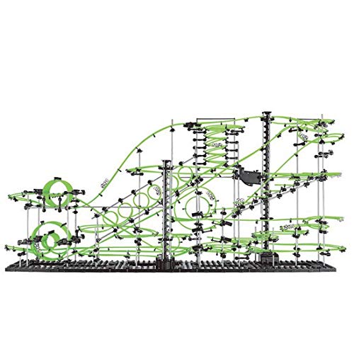 1337 Pieces Marble Run Set Toys with 3 Steel Balls Glow in The Dark