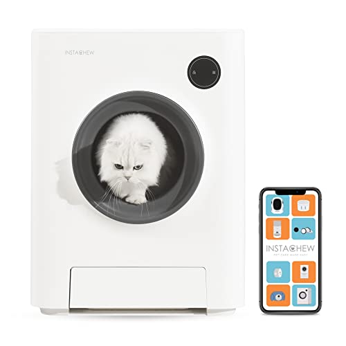 INSTACHEW Purrclean Automatic Self Cleaning Cat Litter Box, Smart App Enabled Litter Box, Large Capacity for Multiple Cats