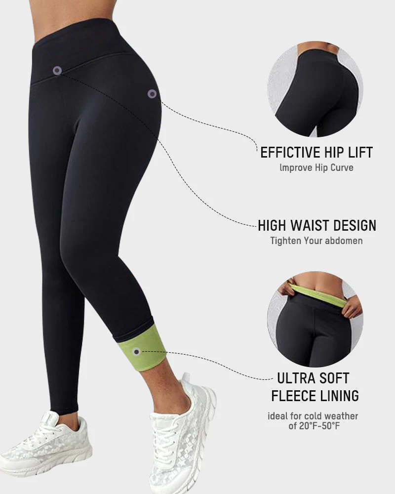 Fleece-Lined Tummy Control Shaping Leggings