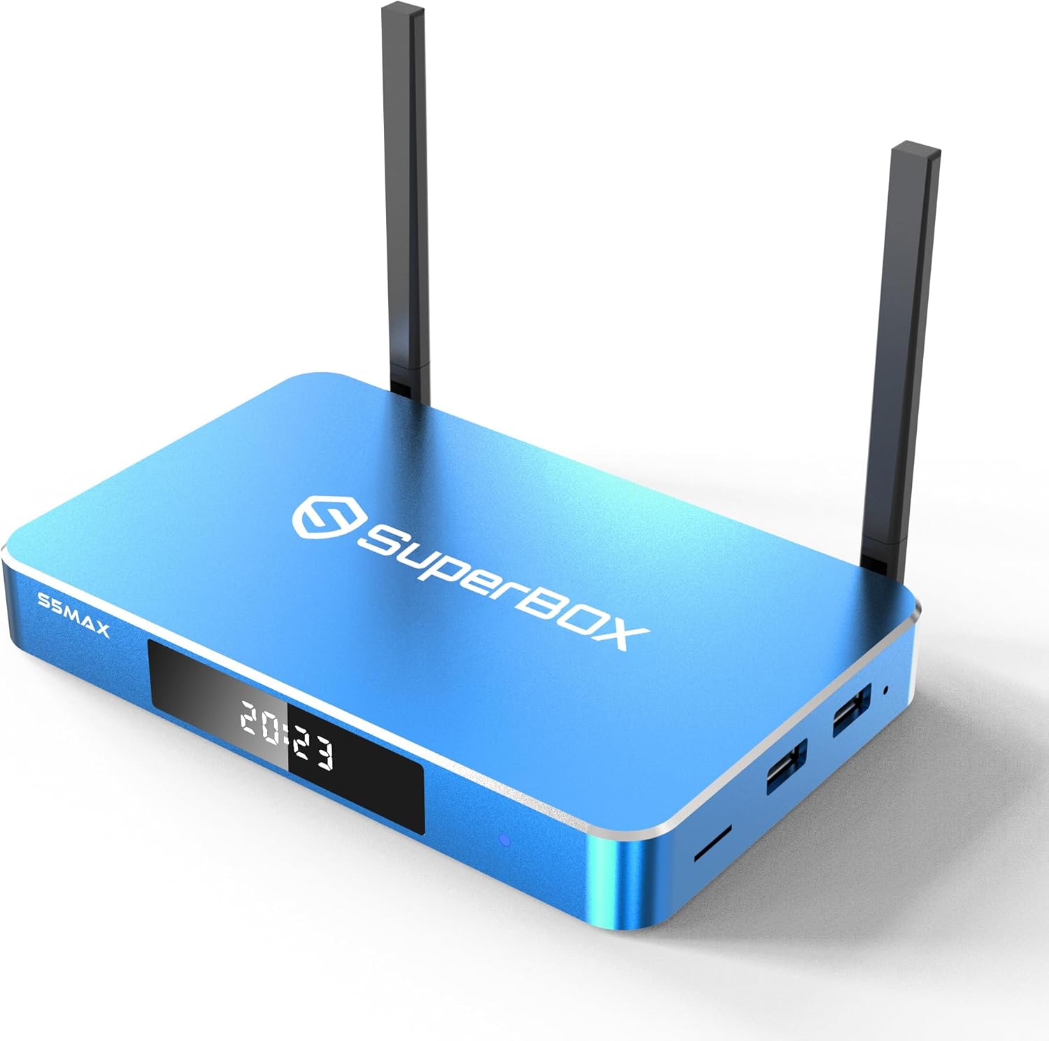 S-5 M ax 2024 Super Ultra Media TV Box with Keyboard, Authorised Super Fast 6K HDMI Media Player S-5 TV Box with Remote & Voice Remote