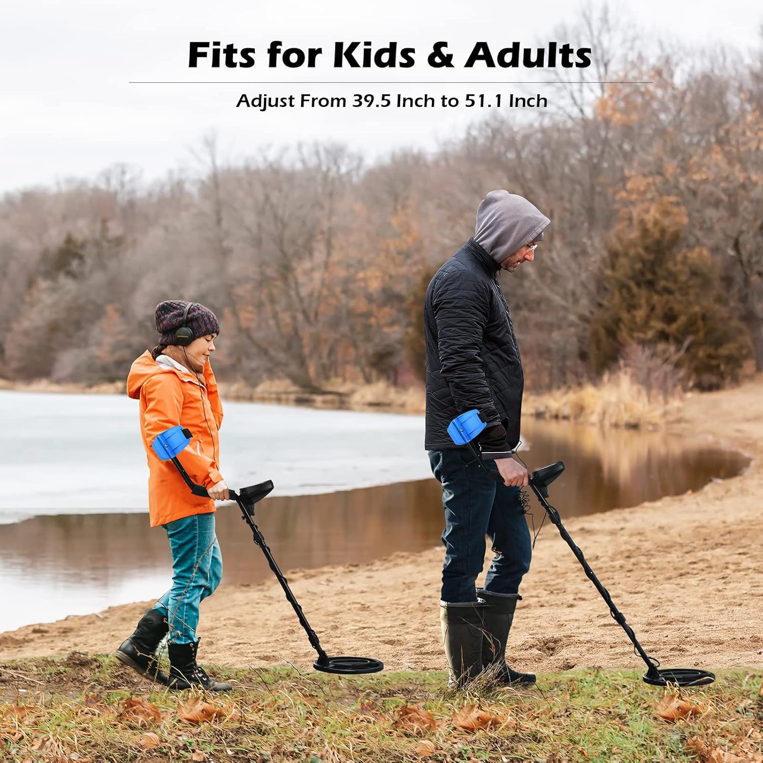 Metal Detector for Adults Professional - Waterproof Adjustable Gold Detector for Treasure Hunting, High Accuracy, Five Detection Modes