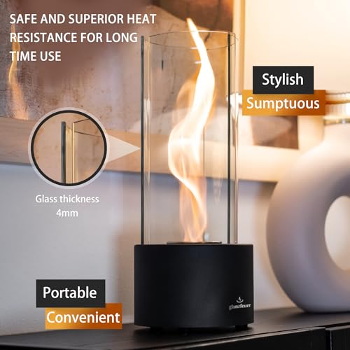 Tornado Tabletop Fire Pit |60-90 Mins Burn|, Tabletop Fireplace Indoor & Outdoor Gift for Birthday, Home Decor