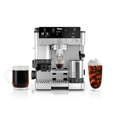 Ninja | Espresso Machine and Drip Coffee Maker| Luxe Café Premier Series | Integrated Coffee Grinder, Milk Frother