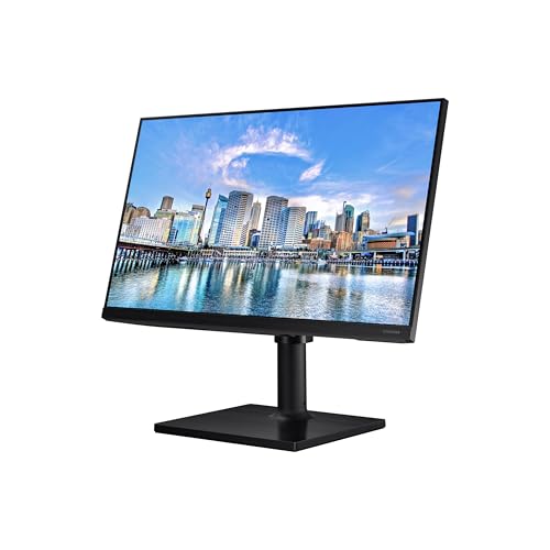 SAMSUNG FT45 Series 27-Inch FHD 1080p Computer Monitor, 75Hz, IPS Panel, HDMI, USB Hub, Height Adjustable Stand, 3 Yr WRNTY (LF27T450FQNXGO),Black