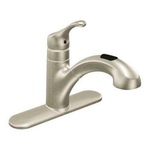 Moen CA87316SRS RENZO Single-Handle Pullout Kitchen Faucet, Stainless
