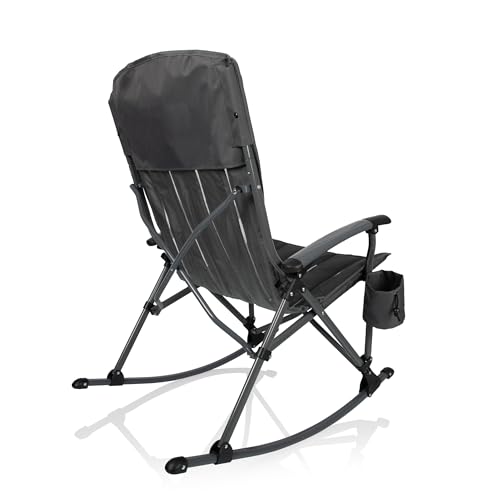 PICNIC TIME Outdoor Rocking Camp Chair - XL Heavy Duty Camping Chair for Adults