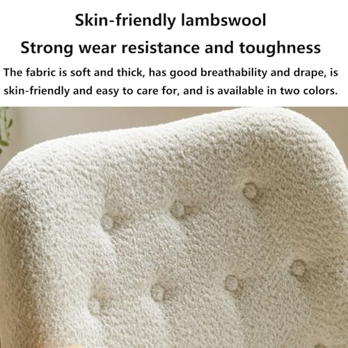 Lambswool Lazy Chair for Adults,Modern Comfortable Soft Sofa Reading Chair for Bedroom,Accent Lounge Chair for Living Room