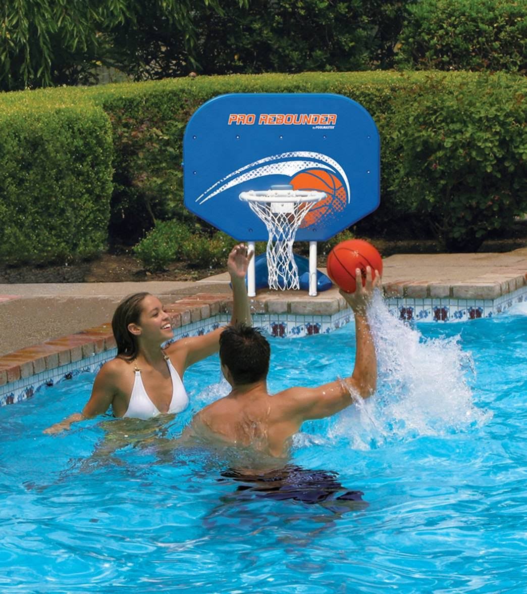 Poolmaster Pro Rebounder Poolside Basketball u0026 Volleyball Combo Game