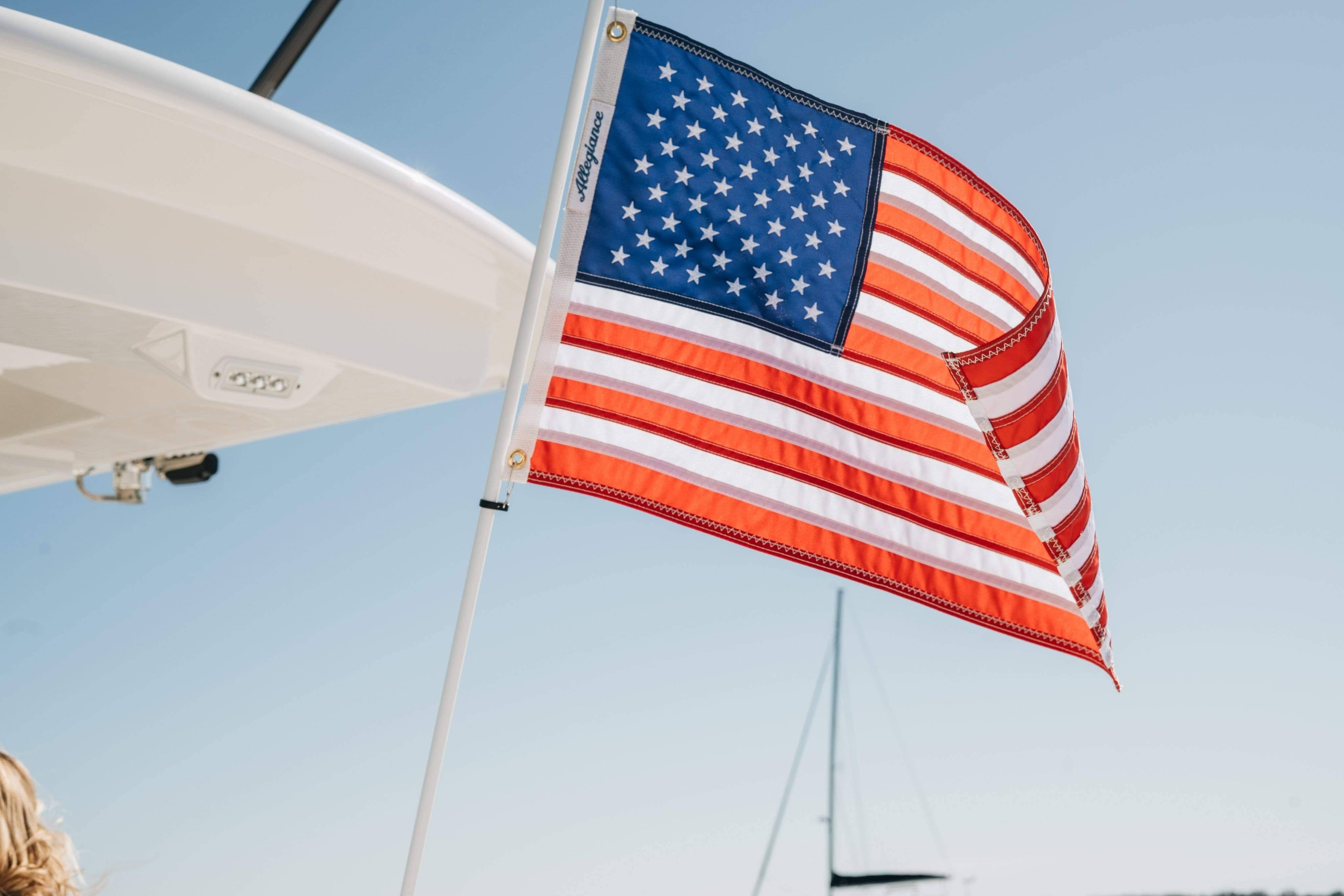 Allegiance American Boat Flag Set | Allegiance Flag Supply 16x22 x 24x22