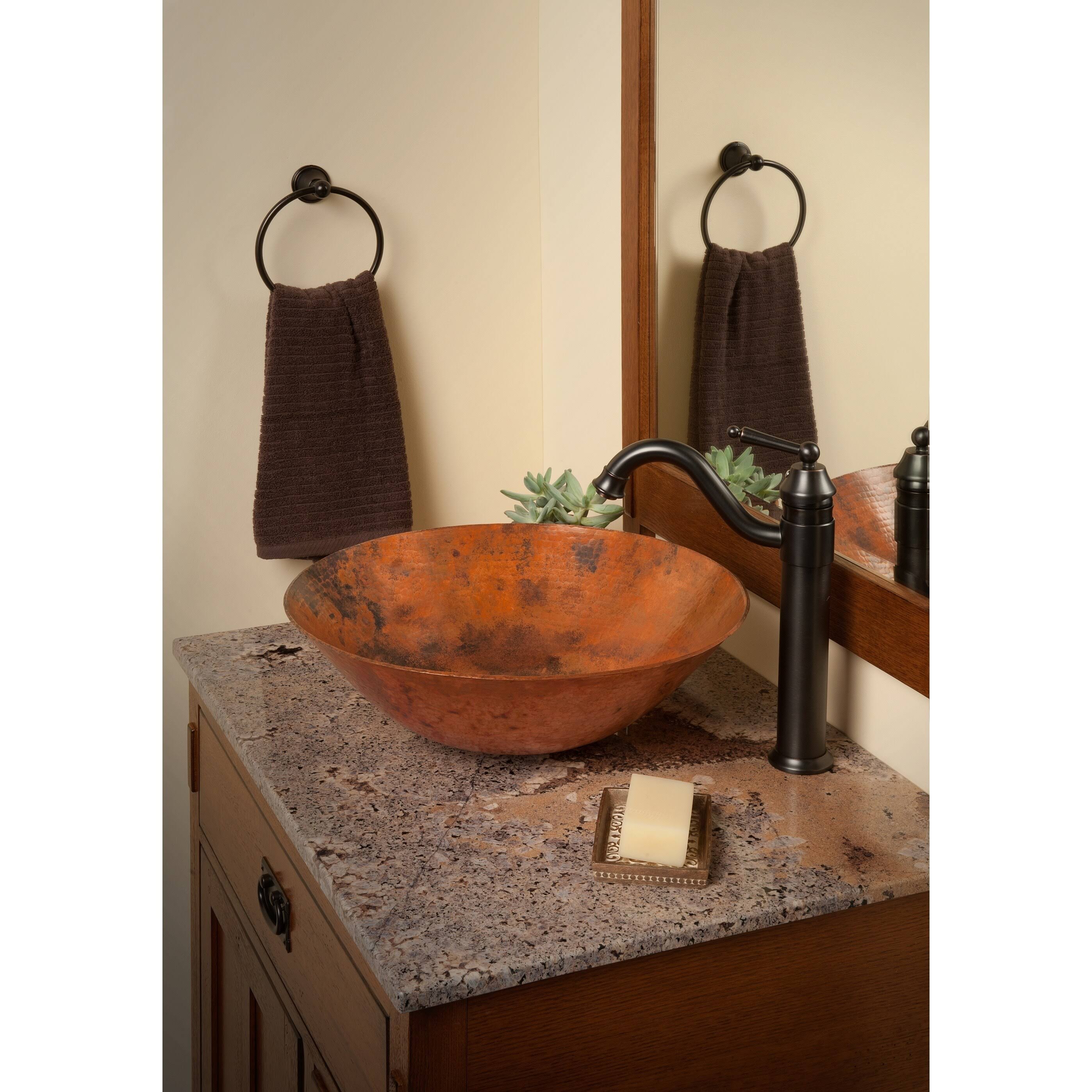 Novatto Catalonia Copper Vessel Sink, Natural