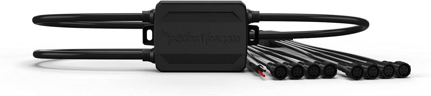 Rockford Fosgate PMX-RGB Color Optix Controller and 2 RGB-25C 25' Extension Cables