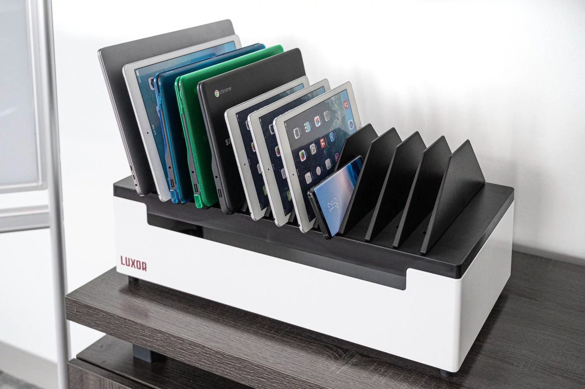 Luxor 12-Port Charging Station for Laptops, Tablets, and Mobile Devices