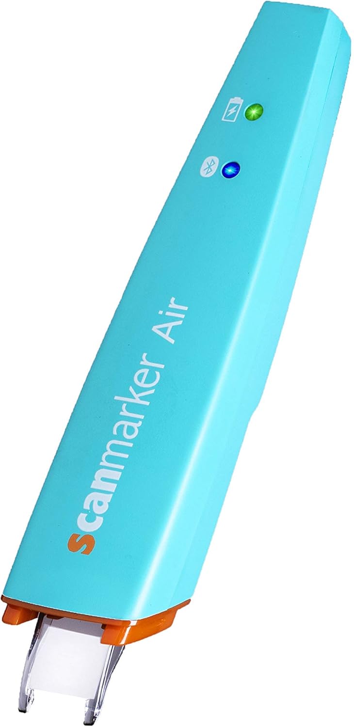 Scanmarker Air Pen Scanner - OCR Digital Highlighter and Reader - Wireless (Black, Scanmarker Air)