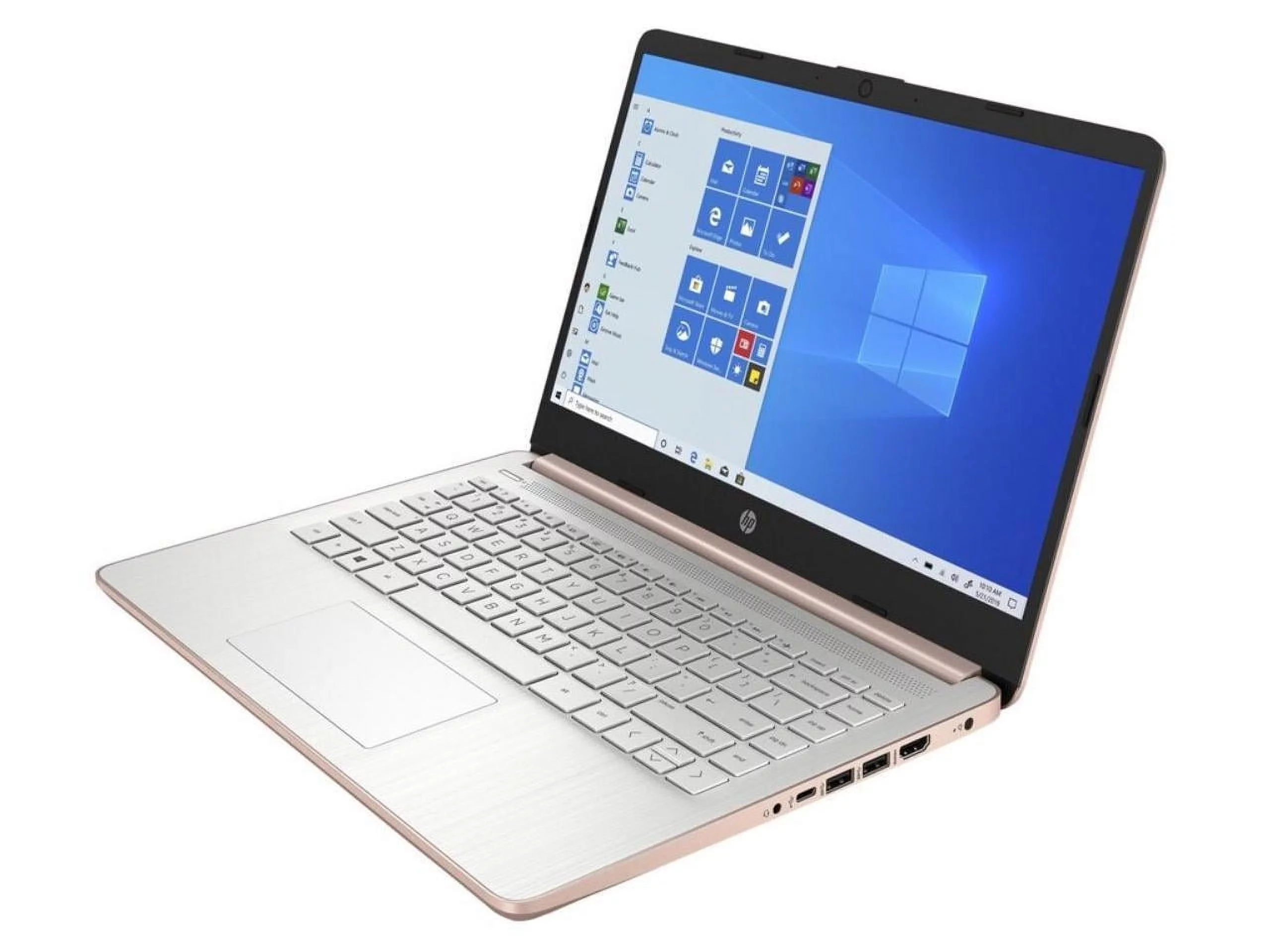 HP 14-dq0000 14" Notebook - HD - 1366 x 768 - Intel Celeron N4020 Dual-core (2 Core) 1.10 GHz - 4 GB RAM - 64 GB Flash Memory - Pale Rose Gold