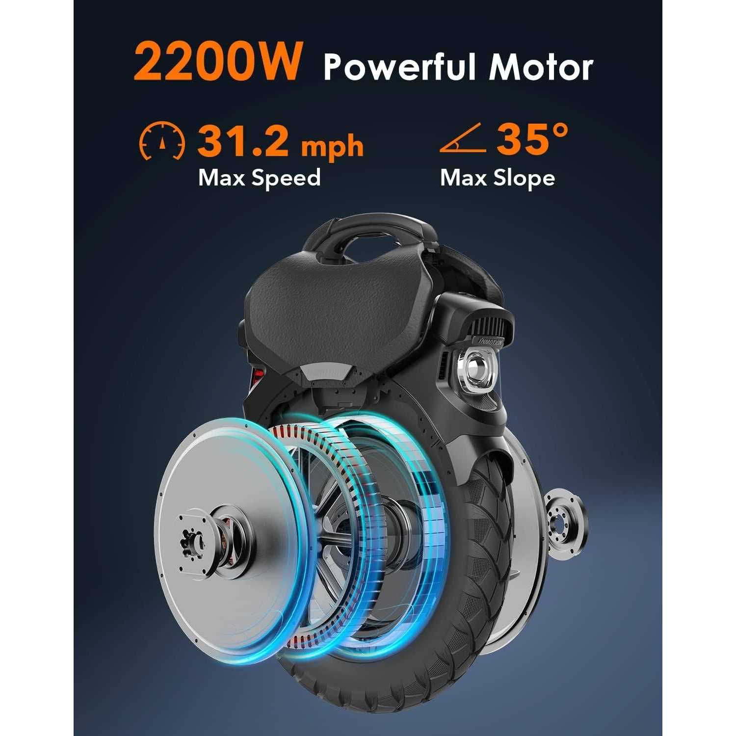 INMOTION V11 Electric Unicycle 18 Inch Self-Balancing Monowheel - Sports Supplies Online Store
