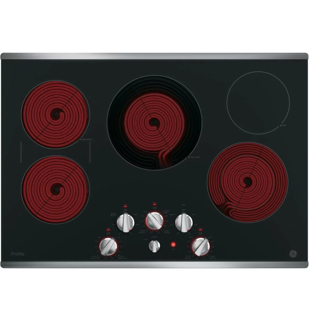 GE Profile Series 30-inch Built-in Knob Control Electric Cooktop