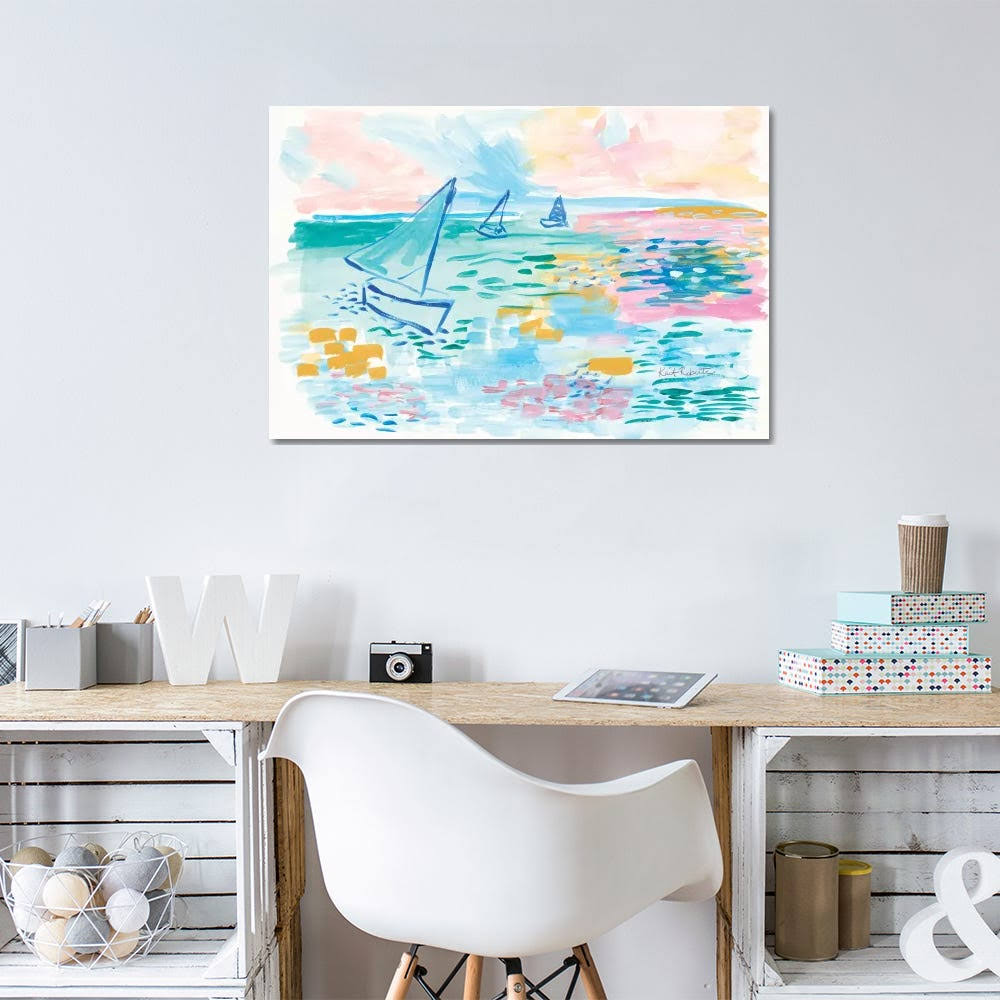 Kait Roberts Canvas Wall Decor Prints - Drift Away ( Seasons u003E Summer art)