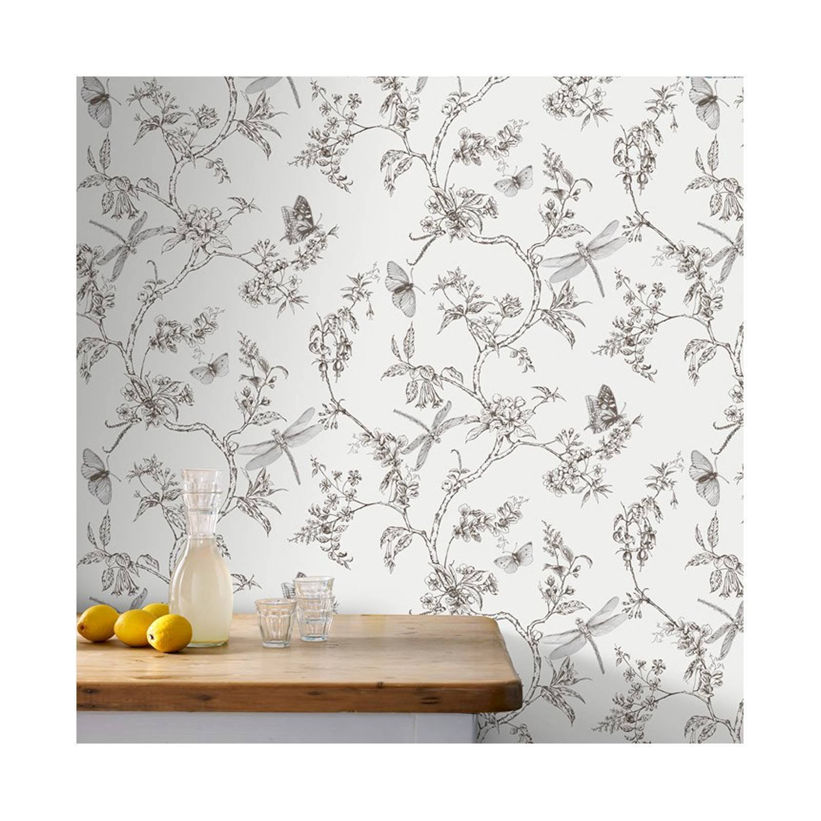 Graham u0026 Brown Nature Trail Mica Wallpaper - White