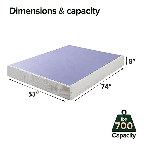 ZINUS Edgar 4 Inch Wood Box Spring, Mattress Foundation, Sturdy Wood Structure, Low Profile, Easy Assembly, King