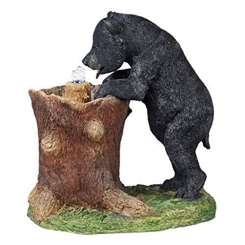 Design Toscano Rocky Mountain Splash Black Bears Garden Fountain