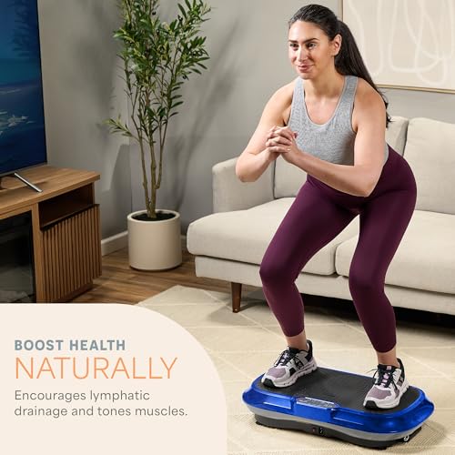 Lifepro Waver Vibration Plate Exercise Machine – High-Intensity Vibration for Muscle Activation, Full-Body Workout Vibrating Platform with Loop Bands