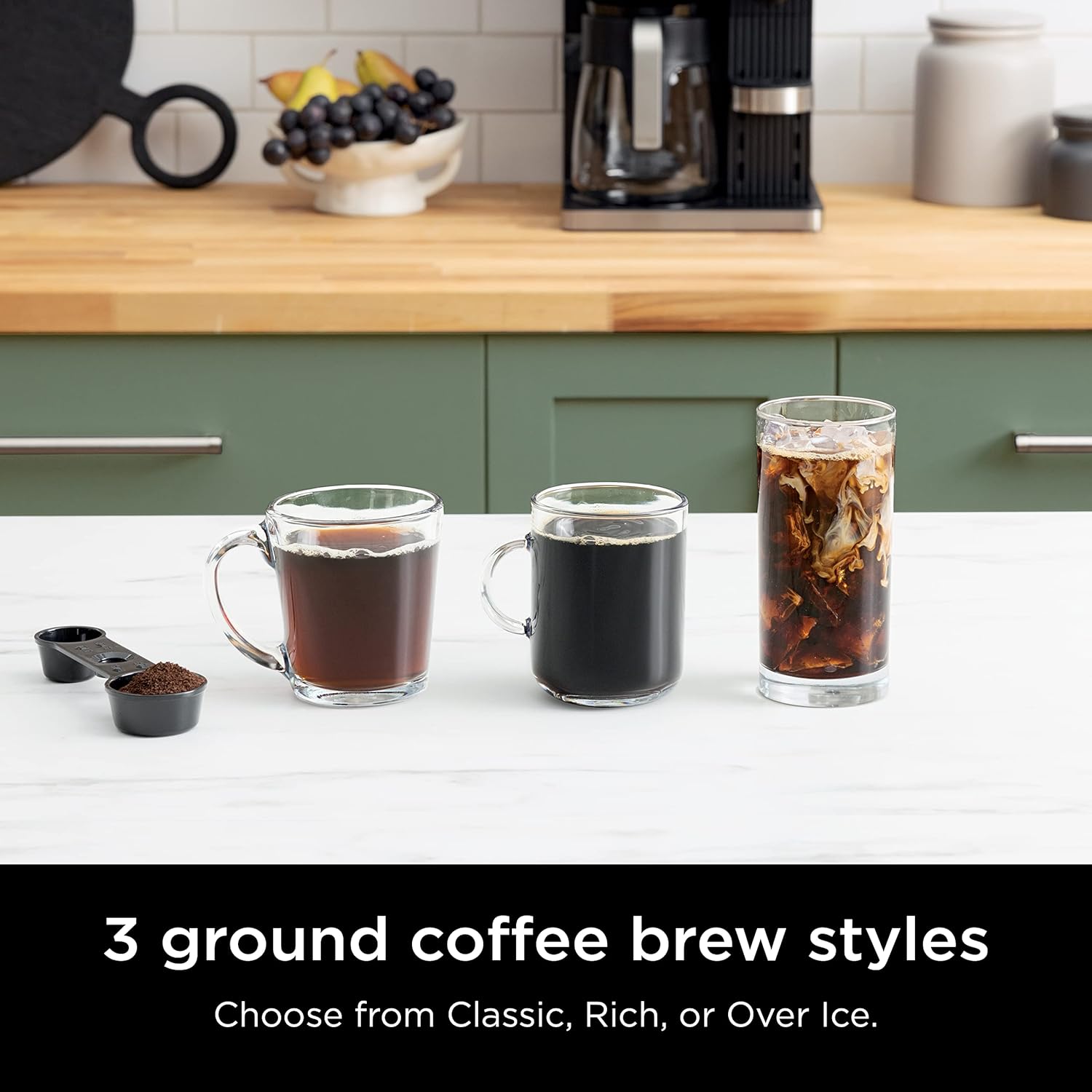Ninja Espresso & Coffee Barista System, Single-Serve Coffee & Nespresso Capsule Compatible, 12-Cup Carafe, Built-in Frother