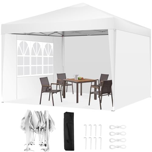 COBIZI Canopy 10x20 Pop Up Canopy Tent with 6 Sidewalls Party Tents for Parties Weddings Backyard Waterproof Canopy Outdoor Commercial Canopy Event