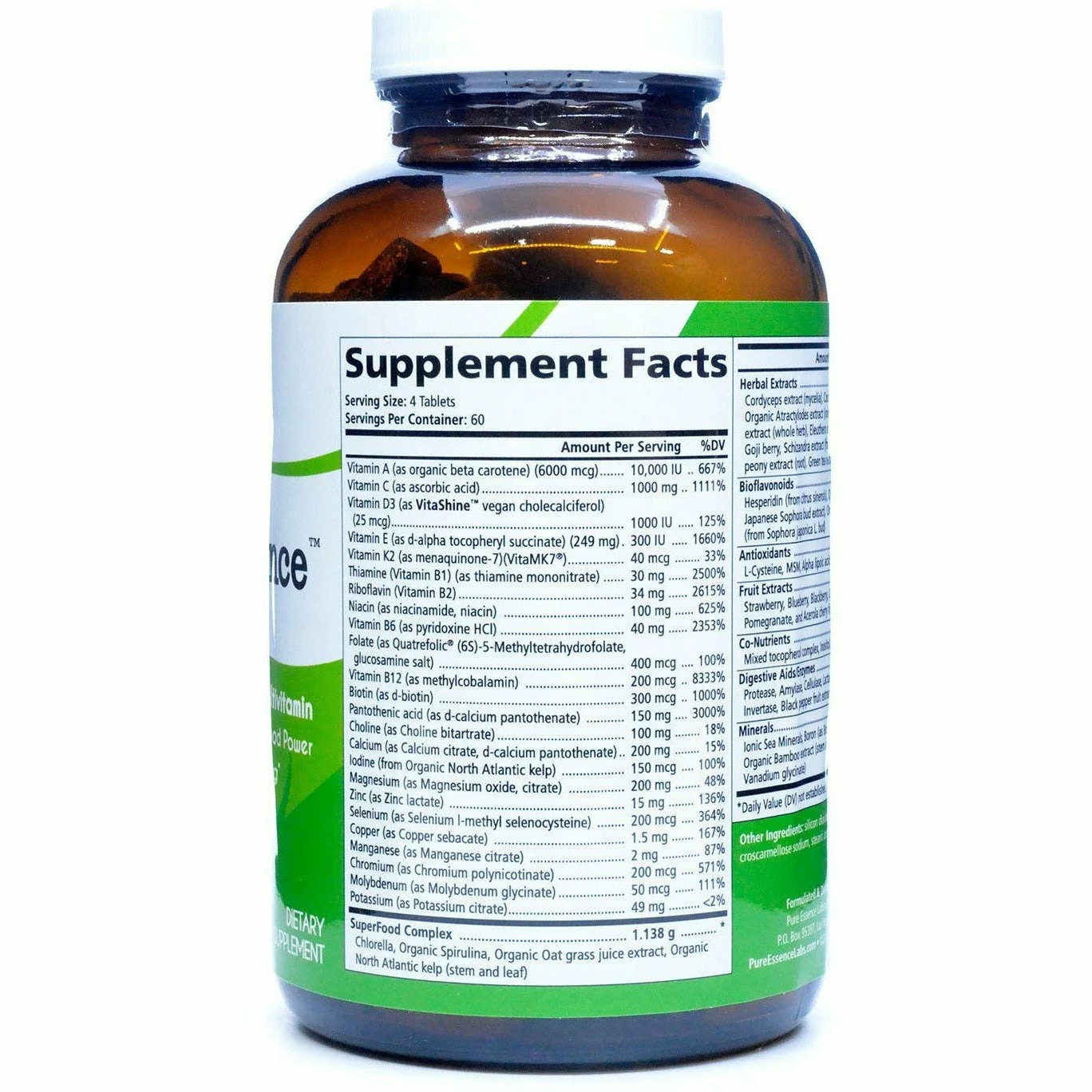 LifeEssence Multivitamin by Pure Essence - Kansas Nuitrition - HNZSDS