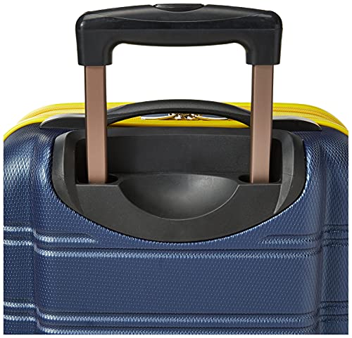 Rockland Melbourne Hardside Expandable Luggage with Spinner Wheels, 2TONENAVY, 2 Piece (20/28)