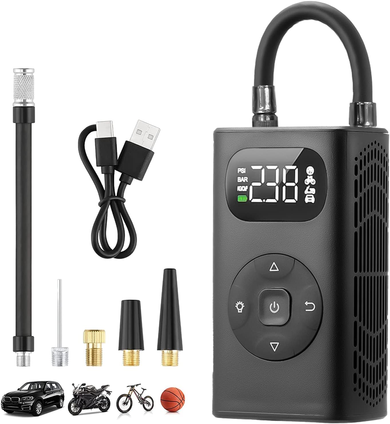 iSinofc Tire Inflator Portable Air Compressor