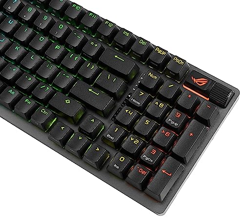 ASUS ROG Strix Scope II 96 Wireless Gaming Keyboard, Tri-Mode Connection, Dampening Foam & Switch-Dampening Pads