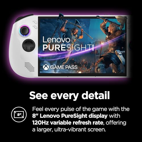 Lenovo Legion Go S - 2025 - Mobile Gaming Console - AMD Radeon graphics - 8" PureSight IPS Display - 120Hz - AMD Ryzen™ Z2 Go - 16GB Memory
