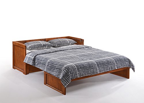 NIGHT & DAY Furniture Murphy Cube Cabinet Bed (White, Queen)