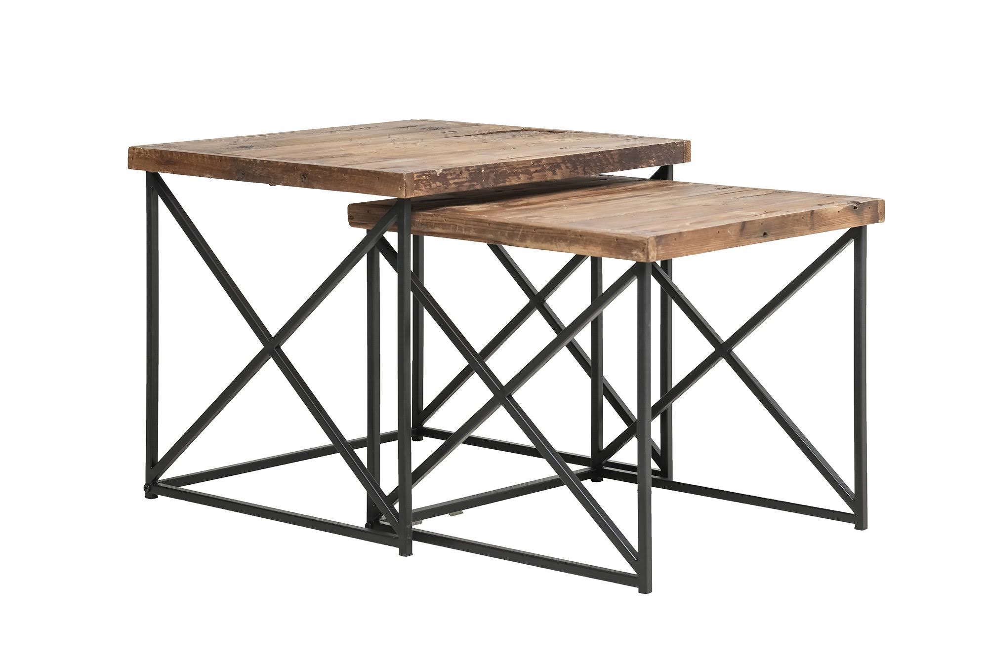 Argos Reclaimed Nesting Tables Set of 2 Brown | Wood