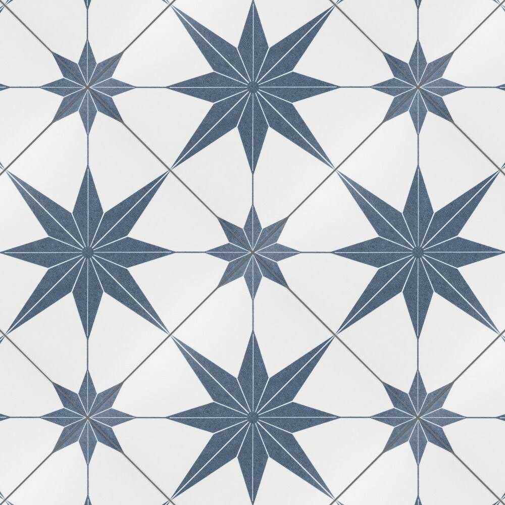 SomerTile 9.75x9.75-inch Cilento Azul Porcelain Floor and Wall Tile - Shop Hardware Tools Online Store