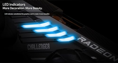 ASRock AMD Radeon RX 7700 XT Challenger 12GB GDDR6 192-bit 0dB Silent Cooling 7680 x 4320 DisplayPort HDMI LED Indicator 18Gbps Dual Fan Graphics Card