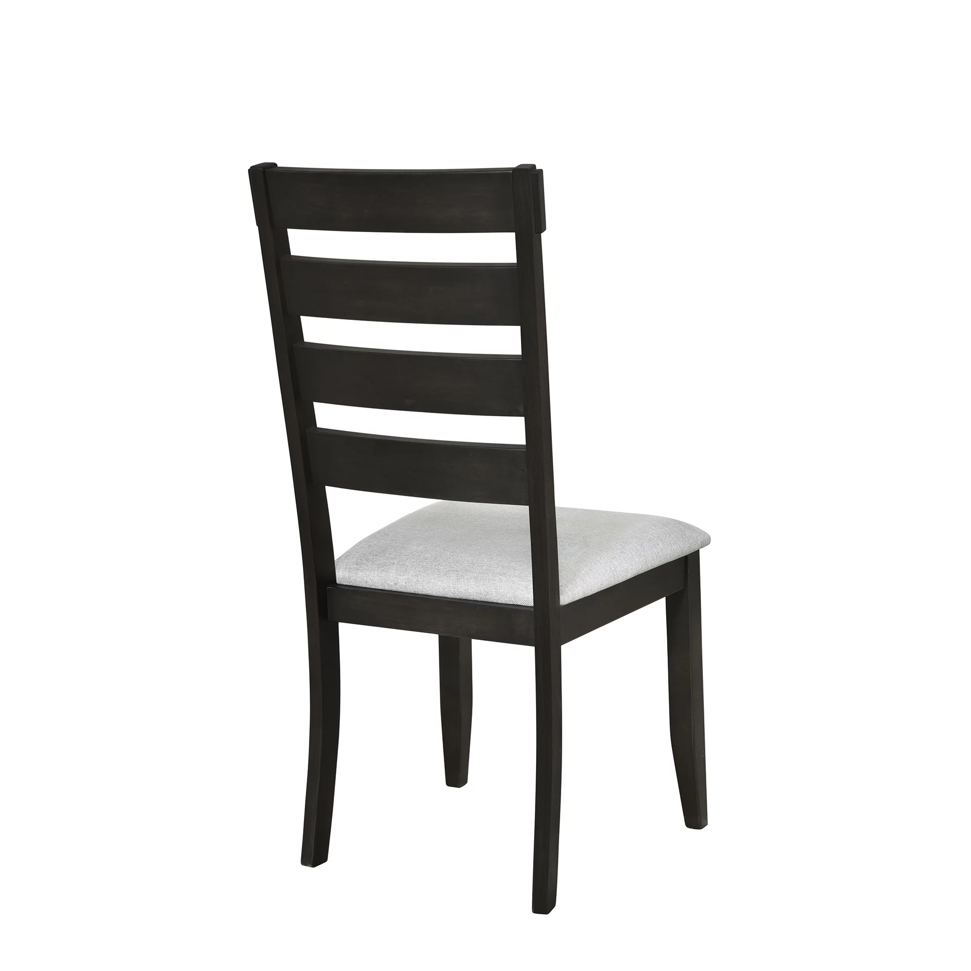 Churanty Farmhouse Wood 5 Pieces Dining Table Set with Storage Shelves,Kitchen Set for 4 with Padded Dining Chairs, Espresso