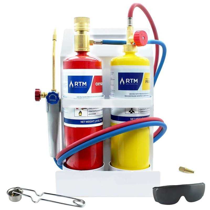 RTMMFG Oxygen MAPP Torch Kit Portable Cylinder Metal Stand - Shop Hardware Tools Online Store