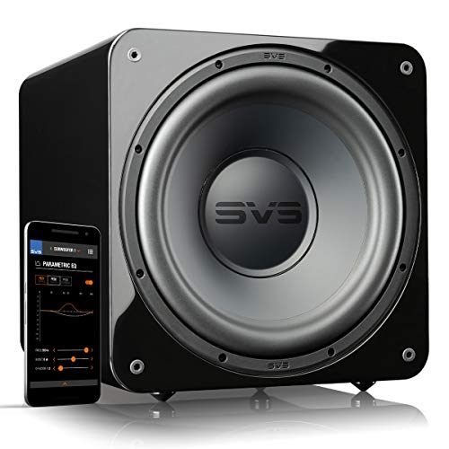 SVS SB-1000 Pro 10 Inch Sealed Subwoofer with SoundPath Wireless Audio Adapter (Black Ash)
