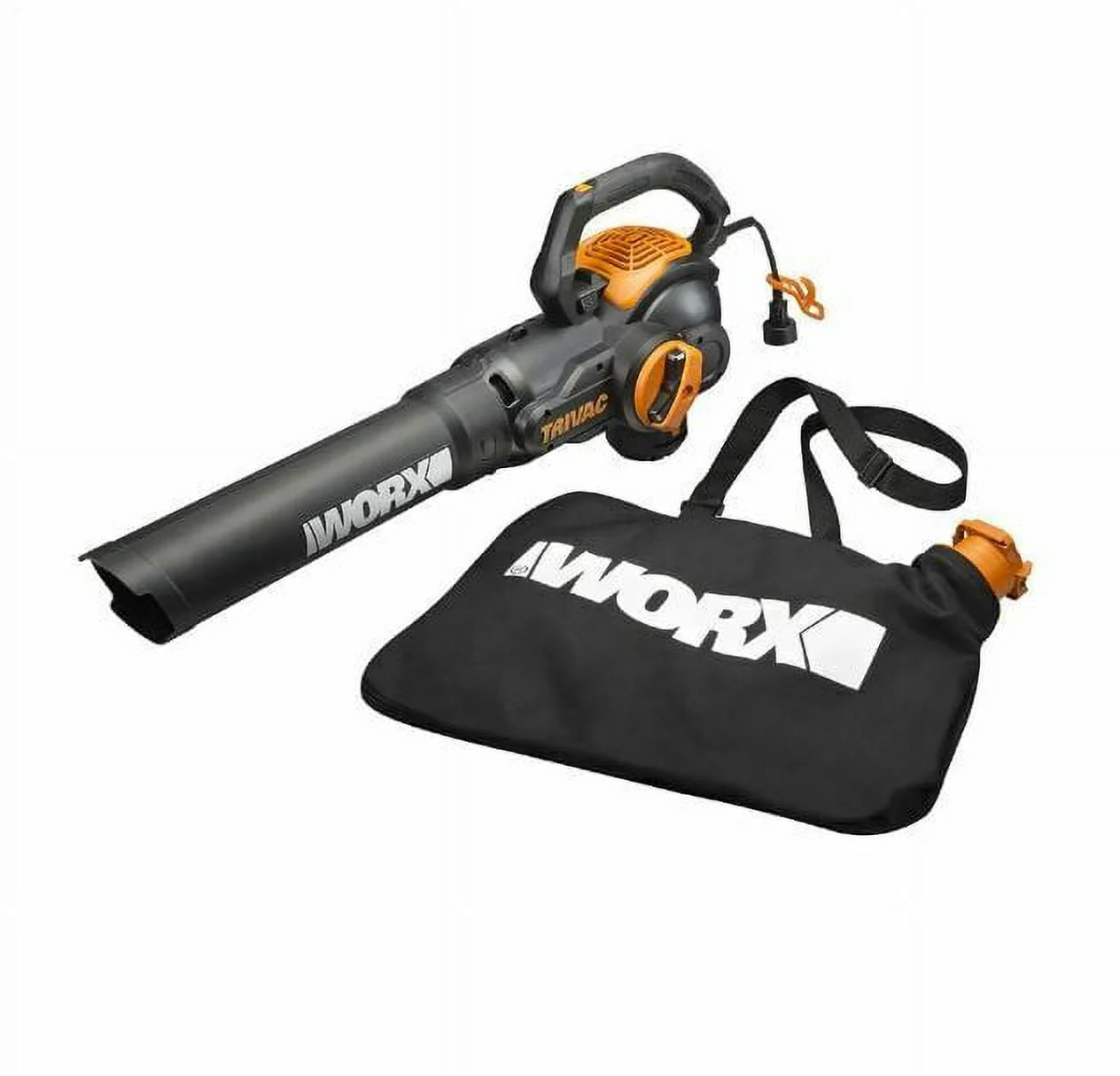Worx WG512 3 in 1 Trivac 2 Speed Corded Electric Leaf Blower Mulcher Yard Vacuum