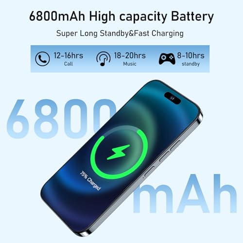 WV LeisureMaster A15 Pro Max Cell Phone,8GB+512GB Ultra Memory Unlocked Phone,Android 13.0 Smartphone,6800 mAh Battey,6.82-inch HD Screen,Dual SIM