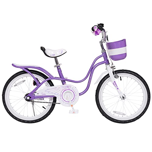 Royalbaby Princess Girls Kids Bike 12 14 16 18 20 Inch Children Bicycle with Basket for Age 3-12 Years