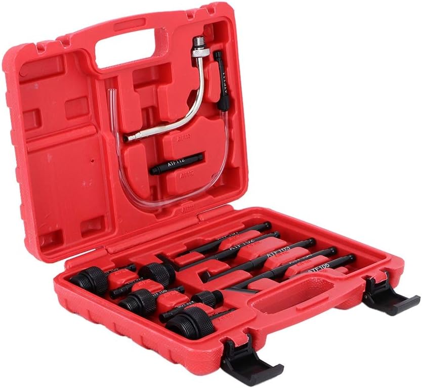 KIMISS 13Pcs/Set Oil Fill Adapter Transmission Fluid Oil Refilling Refill Connector Tool Kit + transmission fluid iol filler adapter for Audi trans
