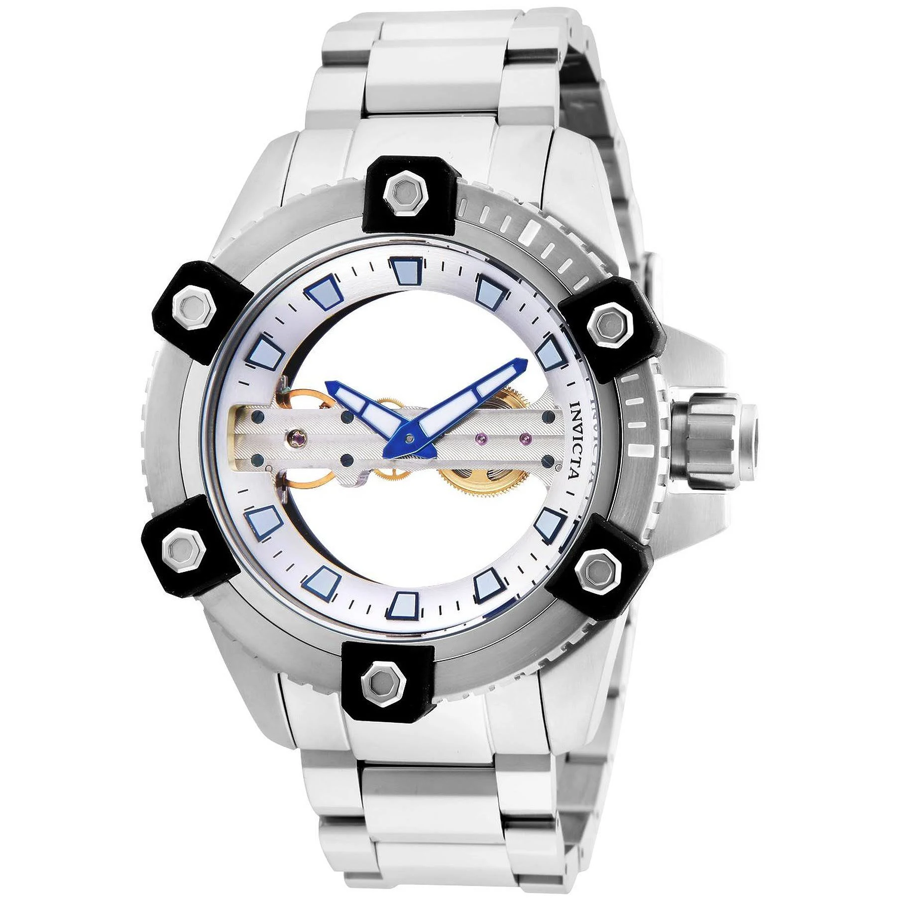 Invicta Men&s 26485 Reserve Mechanical 2 Hand Silver Dial Watch