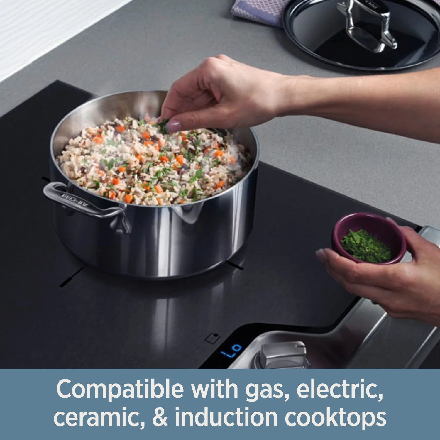All-Clad D3 Stainless 3-ply Bonded Cookware, Nonstick Fry Pan, 10 inch