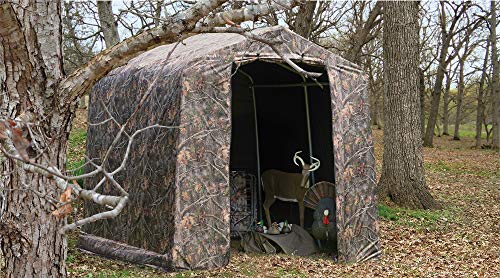ShelterLogic 10' x 10' Shed-in-a-Box All Season Steel Metal Round Roof Outdoor Storage Shed with Waterproof Cover and Heavy Duty Reusable Auger