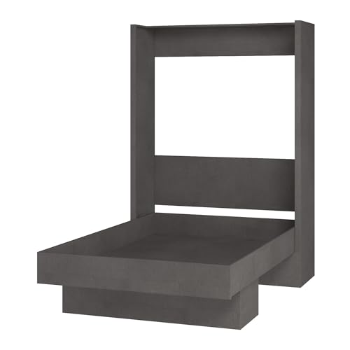 Oakland Living Easy-Lift Full Murphy Wall Bed in White with Shelf