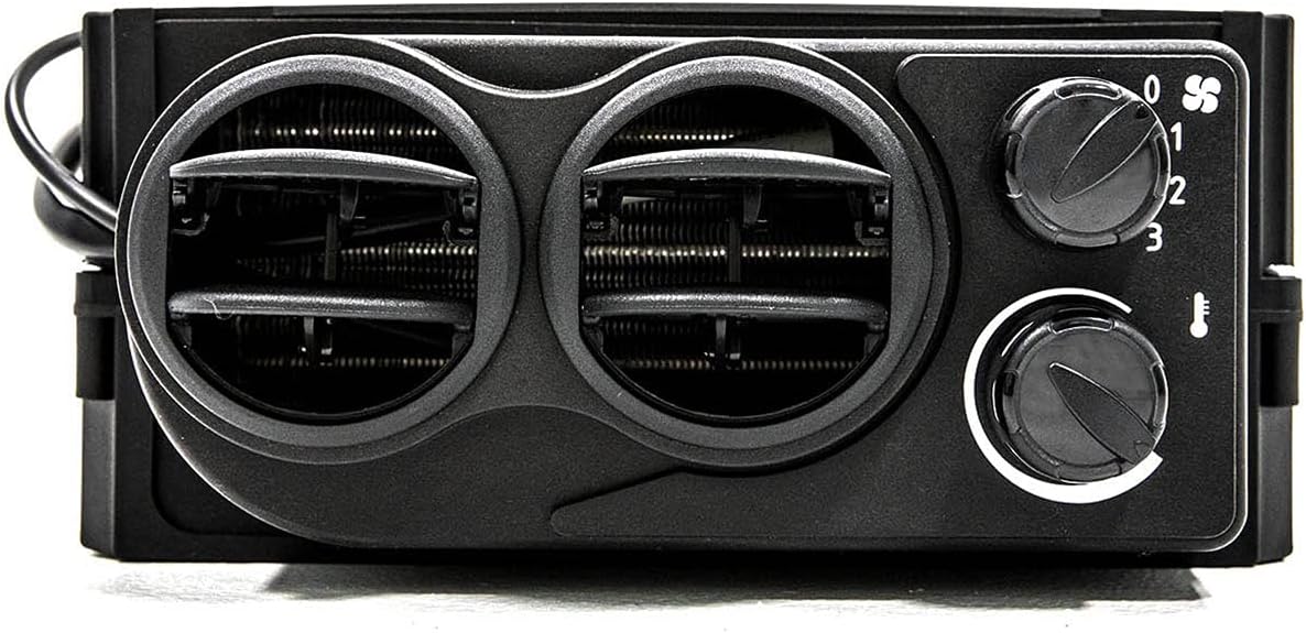 SuperATV Cab Heater for 2020+ Polaris Ranger 1000/1000 Crew | Built-In Shutoff Valve | 360 Degree Adjustable Vents | 3.4 Amps at 13.7 Volts |