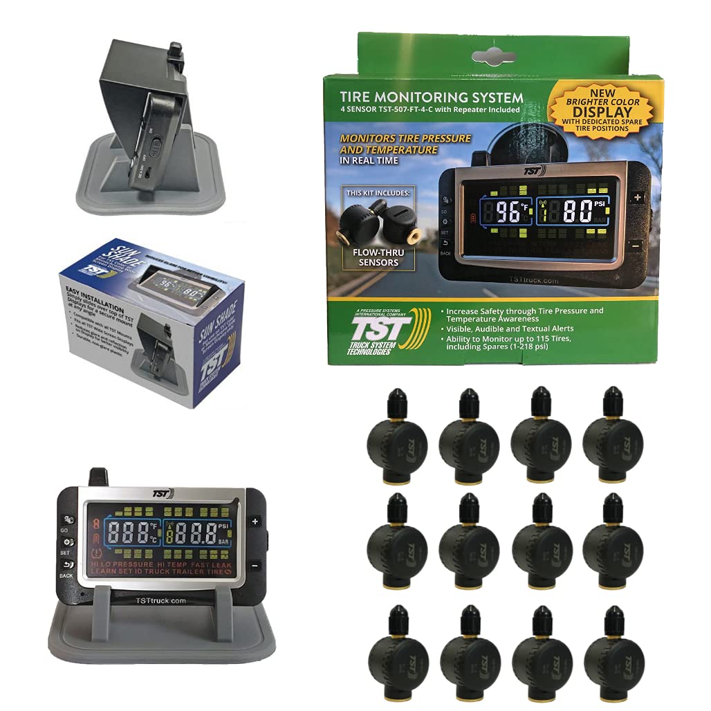 Truck Systems Technology System Technologies - TST 507 RV TPMS with Color Display Tire Pressure Monitoring for RVs